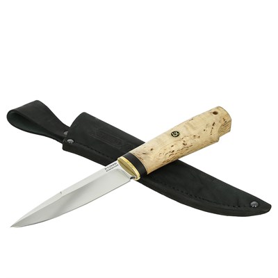 Нож Игла (сталь Х12МФ, рукоять карельская береза) - фото 12081
