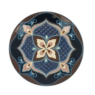 Сувенирная тарелка ручной работы на подставке - фото 8356