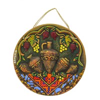 Сувенирная глиняная тарелочка ручной работы "Армения"
