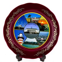 сувенирная тарелка "Махачкала" большая №3