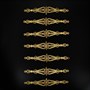 Нагрудники латунные ручной работы на женский костюм мастера Магомеда Идрисова (7 элементов) - фото 15211