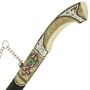 Кинжал (турецкий ятаган) Янычар (ножны – мельхиор, эмаль, натур.кожа) 7387 - фото 15286 Кинжал (турецкий ятаган) Янычар (ножны – мельхиор, эмаль, натур.кожа) 7387 - фото 15286