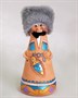Подарочная статуэтка-колокольчик ручной работы "Житель гор" обожженная глина - фото 7957