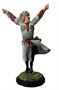 Подарочная статуэтка ручной работы "Танцор с кинжалами" (обожженная глина) 388