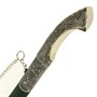 Кинжал (турецкий ятаган) Янычар (ножны – мельхиор, натур.кожа) 7384 - фото 9117