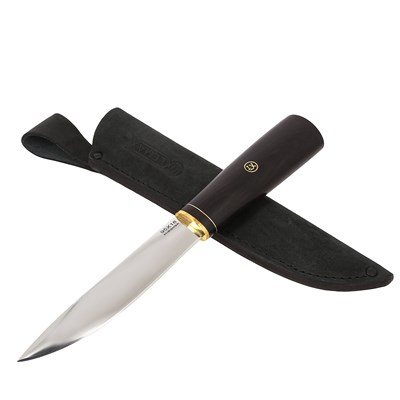 Нож Якутский (сталь 95Х18, рукоять черный граб) - фото 11250