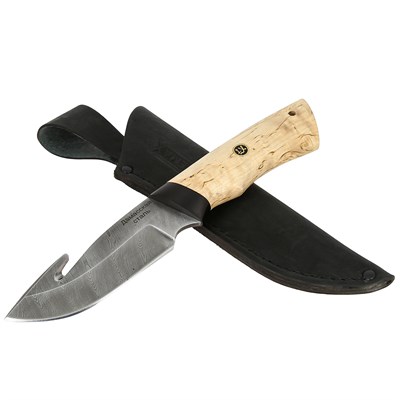 Нож Скинер (сталь дамасская, рукоять карельская береза) - фото 11384
