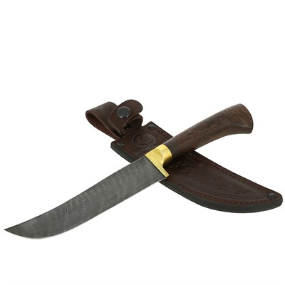 Нож Узбекский (дамасская сталь, рукоять венге) - фото 11820
