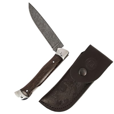 Складной нож Капрал (дамасская сталь, рукоять венге) - фото 11878