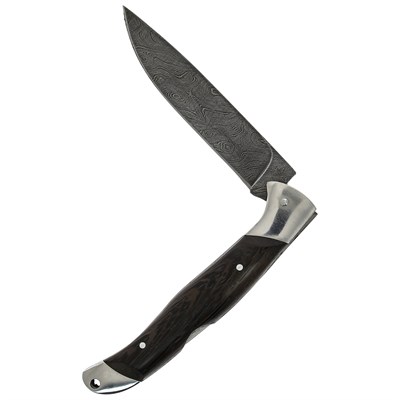 Складной нож Капитан (дамасская сталь, рукоять венге) - фото 11901