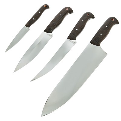 Набор кухонных ножей Хозяюшка (сталь 95х18, рукоять венге) - фото 12006