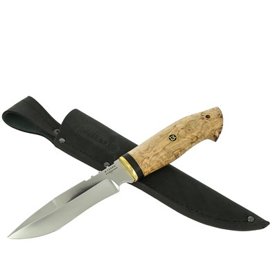 Нож Сибирь (сталь Х12МФ, рукоять карельская береза) - фото 12038