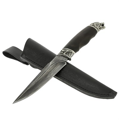 Нож Пантера (дамасская сталь, рукоять граб) - фото 12243