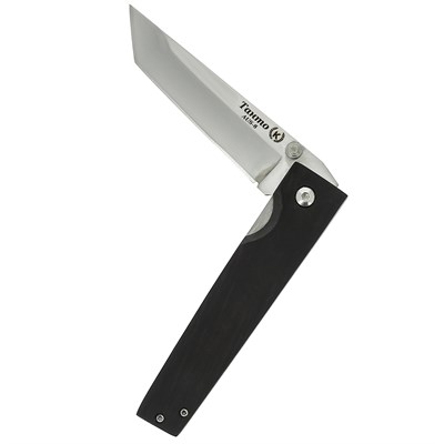 Складной нож Танто (сталь AUS-8, рукоять черный граб) - фото 12295