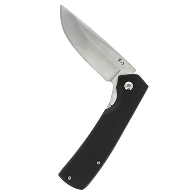 Складной нож Т-3 (сталь Х50CrMoV15, рукоять черный граб) - фото 12367