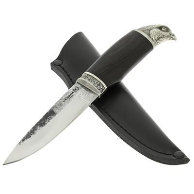 Нож Сокол (сталь Х12МФ, рукоять черный граб) - фото 12728