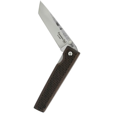 Складной нож Танто (сталь Х12МФ, рукоять орех) - фото 12882