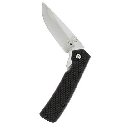 Складной нож Т-3 (сталь Х50CrMoV15, рукоять черный граб) - фото 12915