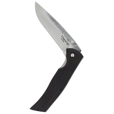 Складной нож Гюрза (сталь Х12МФ, рукоять черный граб) - фото 12928