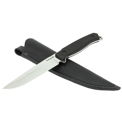 Нож Осетр (сталь Х50CrMoV15, рукоять черный граб) - фото 12942