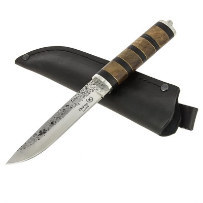 Разделочный нож Осетр (сталь Х12МФ, рукоять орех) - фото 13458
