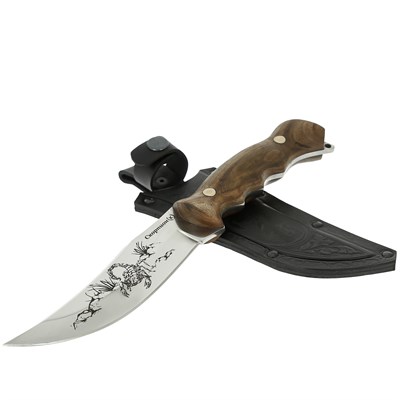 Разделочный нож Скорпион (сталь Х50CrMoV15, рукоять орех) - фото 13467