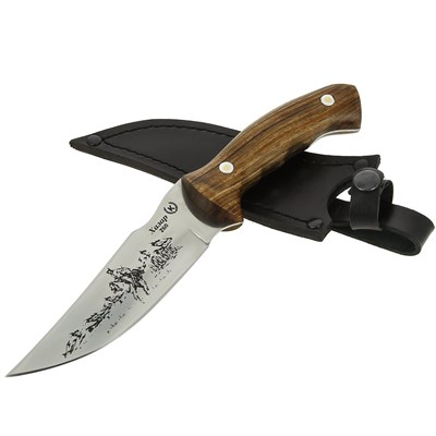 Кизлярский нож разделочный Хазар (сталь Z60, рукоять орех) - фото 13592