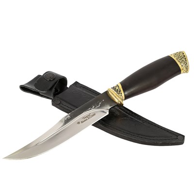 Разделочный нож Гюрза (сталь Х12МФ, рукоять граб) - фото 13794
