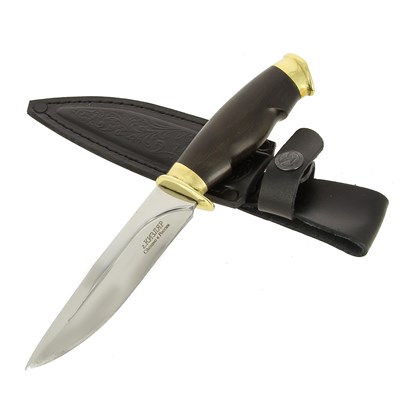 Разделочный нож Енот (сталь 65Х13, рукоять граб) - фото 13802