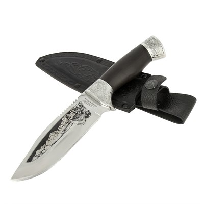 Разделочный нож Волк (сталь 65Х13, рукоять граб) - фото 13878