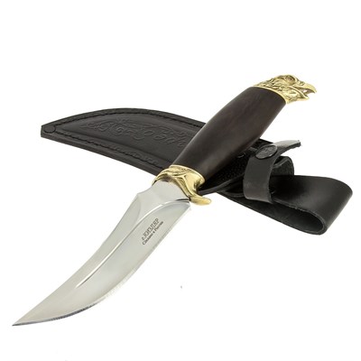 Разделочный нож Ястреб (сталь 65Х13, рукоять граб) - фото 13886