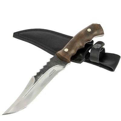 Разделочный нож Хищник (сталь Х12МФ, рукоять орех) - фото 13978