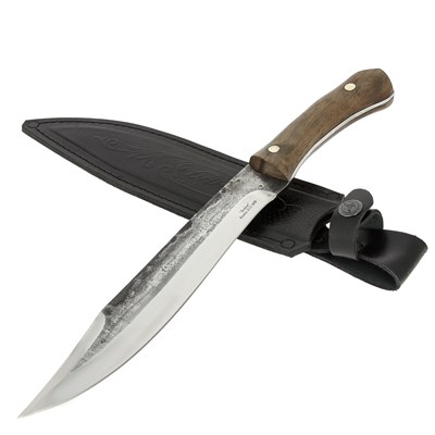 Разделочный нож Бойня (сталь Х12МФ, рукоять орех) - фото 14014