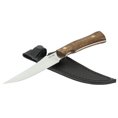 Кизлярский нож разделочный Лис (сталь Х50CrMoV15, рукоять орех) - фото 14098