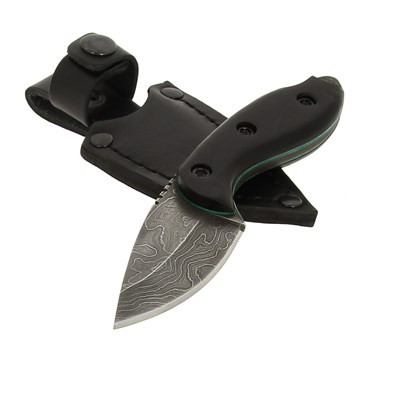 Кизлярский нож разделочный М-2 (дамасская сталь, рукоять черный граб) - фото 14141
