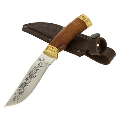 Нож Охотник (сталь Х50CrMoV15, рукоять орех) - фото 14257