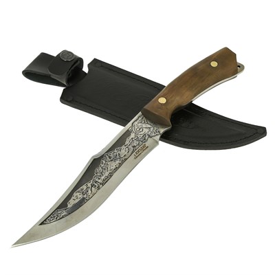 Нож Егерский Кизляр (сталь 65Х13, рукоять орех) - фото 14346