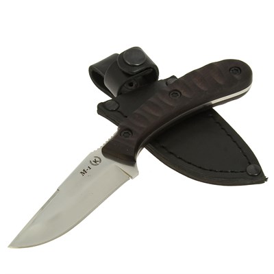Нож М-1 (сталь Х50CrMoV15, рукоять черный граб) - фото 15364