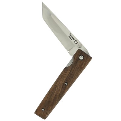 Складной нож Танто (сталь AUS-8, рукоять орех) - фото 15603