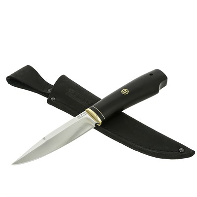 Нож Игла (сталь 95Х18, рукоять черный граб) - фото 16055