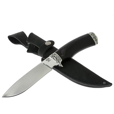 Нож Пират (сталь 95Х18, рукоять черный граб) - фото 16222