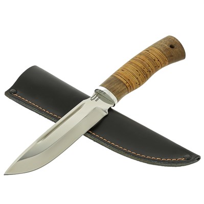 Нож Атаман-2 (сталь 65Х13, рукоять береста, орех) - фото 16460