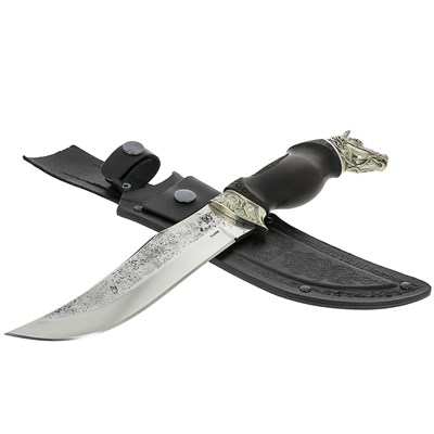 Разделочный нож Мустанг (сталь Х12МФ, рукоять черный граб) - фото 16912