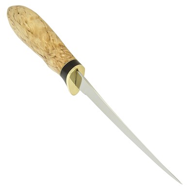 Нож Филейный (сталь Х12МФ, рукоять карельская береза) УЦЕНКА - фото 17086