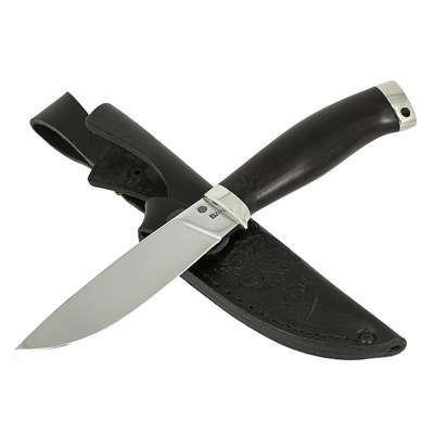 Нож Лесник (сталь Х12МФ, рукоять черный граб) - фото 17180
