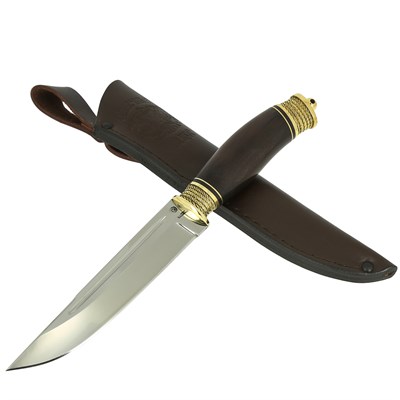 Нож Игла (сталь 110Х18, рукоять черный граб) - фото 17433