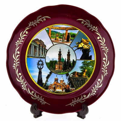 сувенирная тарелка "Владикавказ" большая №1 - фото 8401