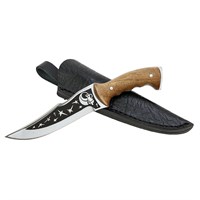 Кизлярский нож сувенирный "Скорпион" (сталь - AUS-8, рукоять - орех)