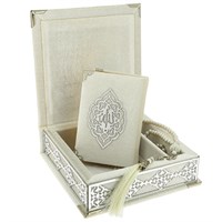 Коран на арабском языке и четки в подарочном футляре (12х8 см)