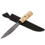Нож Якутский (сталь дамасская, рукоять карельская береза) - фото 11246